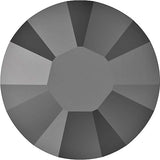 Swarovski 2028 Foiled Flatbacks SS8 JET Hematite No Hotfix Rhinestones, Choose Quantity