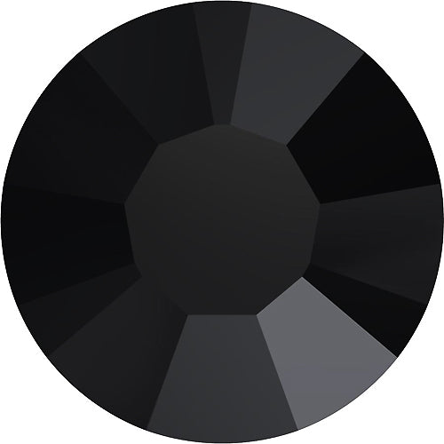 Swarovski 2078 Hotfix Flatbacks SS12 JET Rhinestones, Choose Quantity - BeadPrism