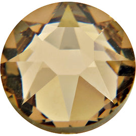 Swarovski 2058 Foiled Flatbacks SS8 Light Colorado Topaz No Hotfix Rhinestones, Choose Quantity - BeadPrism