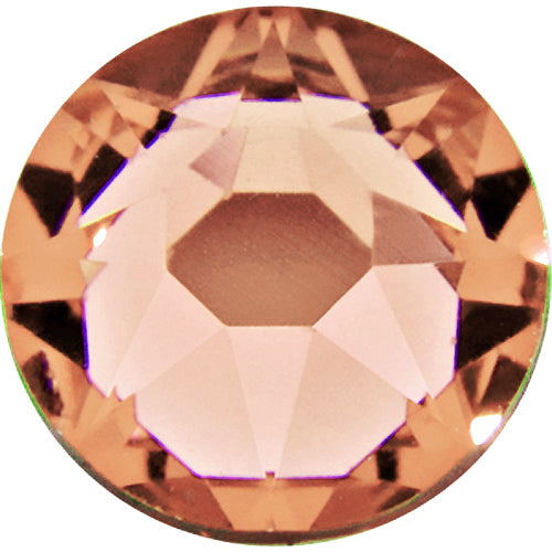 Swarovski 2028 Foiled Flatbacks SS34 Light Peach No Hotfix Rhinestones, Choose Quantity - BeadPrism