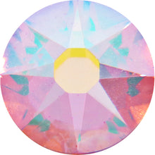 Load image into Gallery viewer, Swarovski 2028 Foiled Flatbacks SS34 Light Rose AB No Hotfix Rhinestones, Choose Quantity - BeadPrism