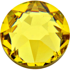 1440  Light Topaz - 2028 Swarovski SS10 Hotfix Flat Backs - BeadPrism