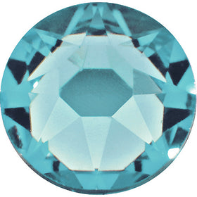 Swarovski 2058 Foiled Flatbacks SS16 Light Turquoise No Hotfix Rhinestones, Choose Quantity - BeadPrism