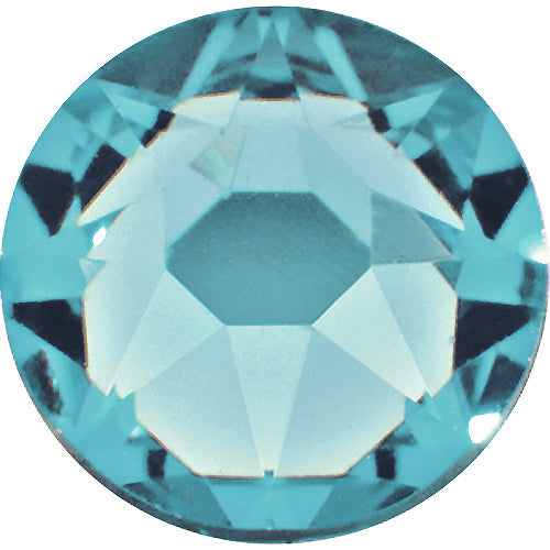 Swarovski 2058 Foiled Flatbacks SS16 Light Turquoise No Hotfix Rhinestones, Choose Quantity - BeadPrism