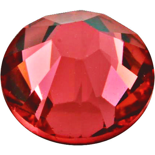 Rhinestones, Flatback, Round, 18mm, 144-pc, Ruby Red