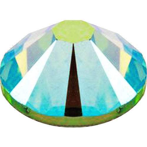 Swarovski 2058 Foiled Flatbacks SS30 Peridot AB No Hotfix Rhinestones, Choose Quantity - BeadPrism