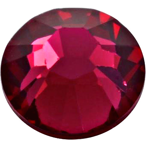 Swarovski 2028 Foiled Flatbacks SS8 RUBY No Hotfix Rhinestones, Choose Quantity - BeadPrism