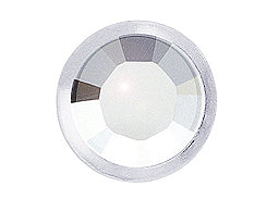 1440  Crystal (Silver color rim) - 2029  Swarovski SS20 Hotfix Flat Backs - BeadPrism