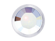 Load image into Gallery viewer, 1440  Crystal AB (Silver color rim) - 2029  Swarovski SS16 Hotfix Flat Backs - BeadPrism