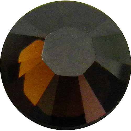 1440  Smoked Topaz Satin - 2028 Swarovski SS9 Glue On Flat Backs - BeadPrism