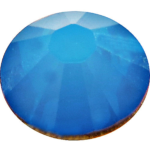 1440  White Opal Sky Blue - 2028 Swarovski SS12 Glue On Flat Backs - BeadPrism