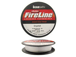 Crystal FireLine Bead Thread 4LB Test - 125 Yard Spool - BeadPrism