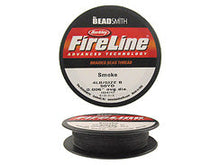 Load image into Gallery viewer, FireLine Bead Thread 4, 6, 8, 10LB Test - 50, 125 Yard Spool, Crystal, Black Satin, Smoke, Choose Color, Length, Thickness