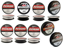 Load image into Gallery viewer, FireLine Bead Thread 4, 6, 8, 10LB Test - 50, 125 Yard Spool, Crystal, Black Satin, Smoke, Choose Color, Length, Thickness