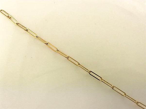 Thick Chain Necklace, 14k Gold Filled Layering Necklace Chain Link Rectangle Link Chain Necklace - BeadPrism