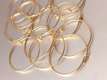 Load image into Gallery viewer, 4 Pc Beading Hoops 25mm, 14k Gold-Filled Findings, Gold Hoop Earrings - GF160-4P - BeadPrism