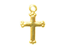 Load image into Gallery viewer, 14x9mm Gold-Filled Cross Charm - BeadPrism