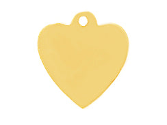 15mm Gold-Filled Heart Charm - BeadPrism