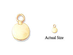 5mm Gold-Filled Flat Round Charm - BeadPrism