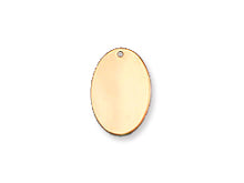 Load image into Gallery viewer, 10x15mm Gold-Filled Oval Flat Charm - BeadPrism
