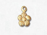 8.5x6mm Gold-Filled Flower Charm
