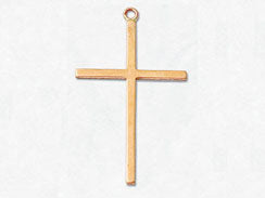 17x28mm Gold-Filled Cross Charm - BeadPrism