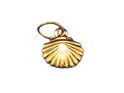 8.75x7.75mm Gold-Filled Shell Charm - BeadPrism