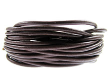 Load image into Gallery viewer, 5 Meters - 1.5mm Round Brown Greek Leather Cord - BeadPrism