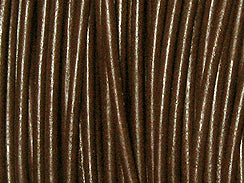 100 Meters - 1.75mm Round Brown Finest Greek Leather Cord - BeadPrism