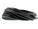 5 Meters - 2mm Round Black Greek Leather Cord