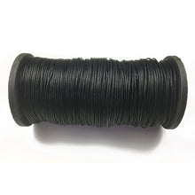 Load image into Gallery viewer, 100 meters - Black 1mm Round Indian Leather Cord - BeadPrism