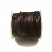 Load image into Gallery viewer, 25 meters - Dark Brown 1mm Round Indian Leather Cord - BeadPrism