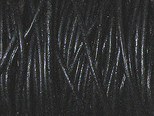Load image into Gallery viewer, 25 Meters - Black 1.75mm Round Indian Leather Cord - BeadPrism
