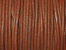 Load image into Gallery viewer, 100 Meters - Brown 1.75mm Round Indian Leather Cord - BeadPrism