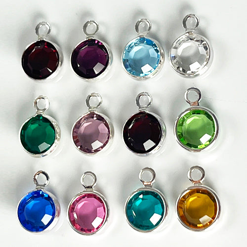 Pick A Pair Birthstone Crystal Channel Charms
