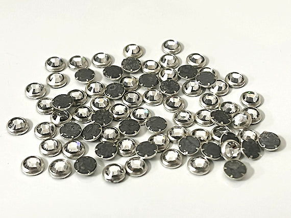 1440  Crystal (Silver color rim) - 2029  Swarovski SS20 Hotfix Flat Backs