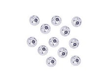 Load image into Gallery viewer, 24 - 5mm Round Silver Plated Memory Wire End Beads - BeadPrism