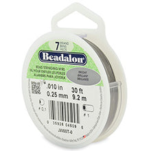 Load image into Gallery viewer, 30 Feet - Beadalon 7 Strand Wire .010 inch Bright - BeadPrism