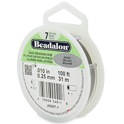 100 Feet - Beadalon 7 Strand Wire .010 inch Bright - BeadPrism