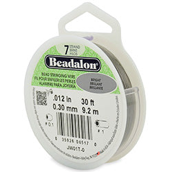 30 Feet - Beadalon 7 Strand Wire .012 inch Bright - BeadPrism