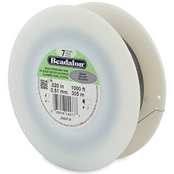 1000 Feet - BRIGHT - Beadalon Bead Stringing Wire, 7, 19, 49 Strand Wire, 1000 Feet Length, Bright Color