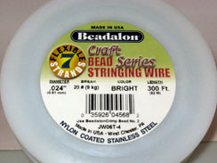 300 Feet - Beadalon 7 Strand Wire .024 inch Bright - BeadPrism