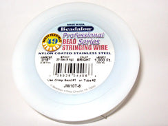 1000 Feet - Beadalon 49 Strand Wire .015 inch Bright - BeadPrism