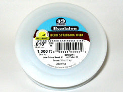 1000 Feet - Beadalon 49 Strand Wire .018 inch Bright - BeadPrism