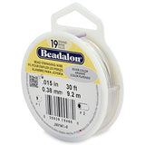 30 Feet - Beadalon 19 Strand Wire .015 inch Silver Color