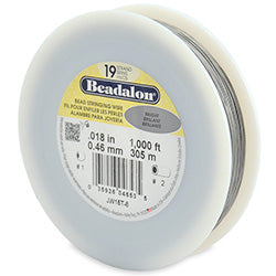 1000 Feet - Beadalon 19 Strand Wire .018 inch Bright - BeadPrism