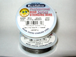 30 Feet - Beadalon 49 Strand Wire .013 inch Bright - BeadPrism