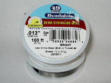 Load image into Gallery viewer, 100 Feet - Beadalon Bead Stringing Wire, 7, 19, 49 Strand Wire,100 Feet Length, Bright, Gold, Silver Colors