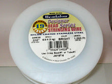 Load image into Gallery viewer, 1000 Feet - BRIGHT - Beadalon Bead Stringing Wire, 7, 19, 49 Strand Wire, 1000 Feet Length, Bright Color