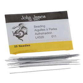 #11 John James English Beading Needles Pack of 25